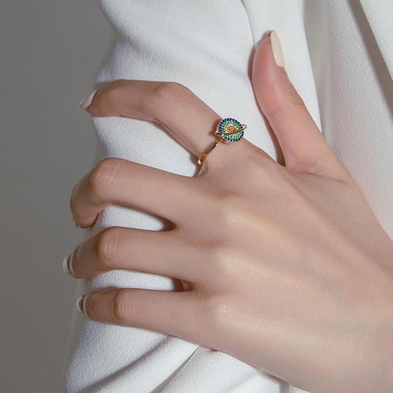 Bague Galaxie Tournante︱Soulage l'anxiété