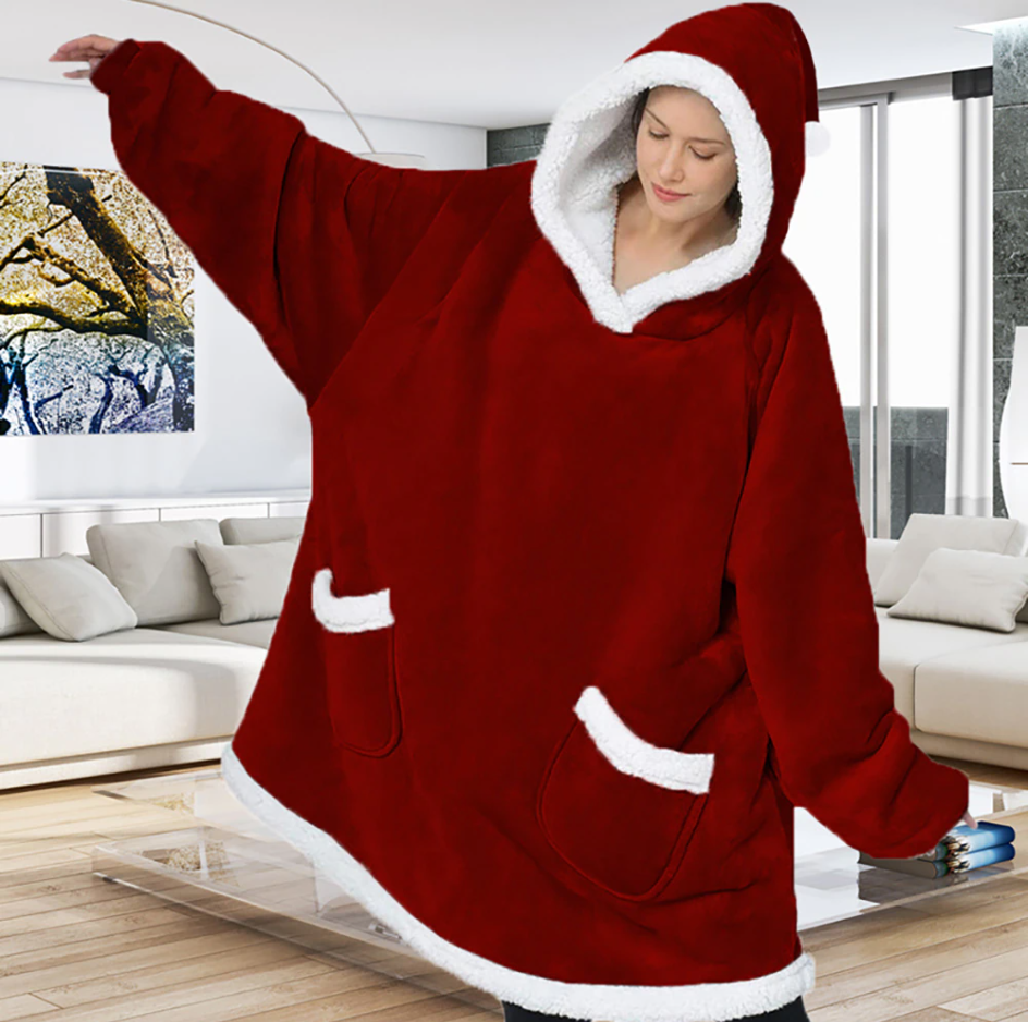 Óriási, rendkívül kényelmes plédpulóver a teljes kikapcsolódáshoz