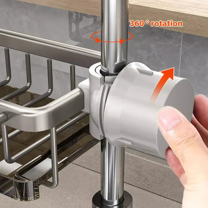 Aluminium gootsteen organizer - Houd uw ruimte schoon